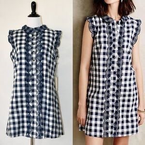 Anthropologie / Dear Creatures Gingham mini dress
